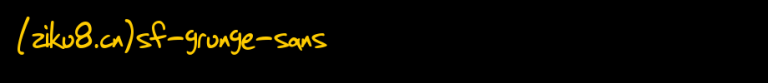 SF-Grunge-Sans.ttf是一款不错的英文字体下载