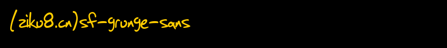 SF-Grunge-Sans.ttf是一款不错的英文字体下载