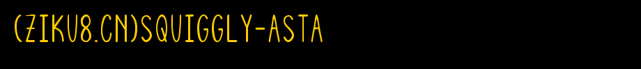 Squiggly-Asta.ttf是一款不错的英文字体下载