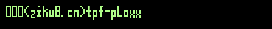 TPF-Ploxx.ttf类型，T字母英文