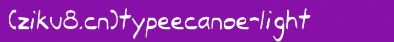 Typeecanoe-Light.ttf类型，T字母英文